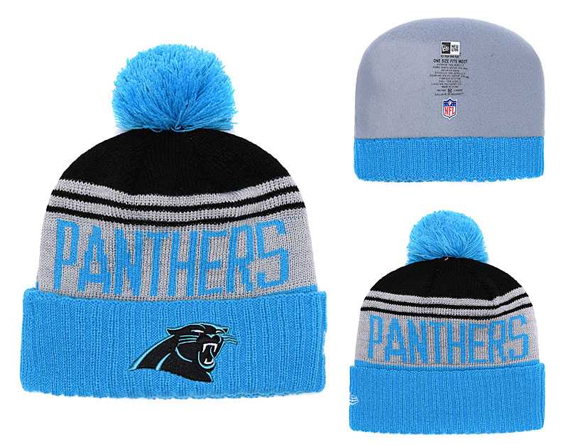 Panthers Team Logo Blue Pom Knit Hat,We sell and wholesale Panthers Team Logo Blue Pom Knit Hat on line form chian!